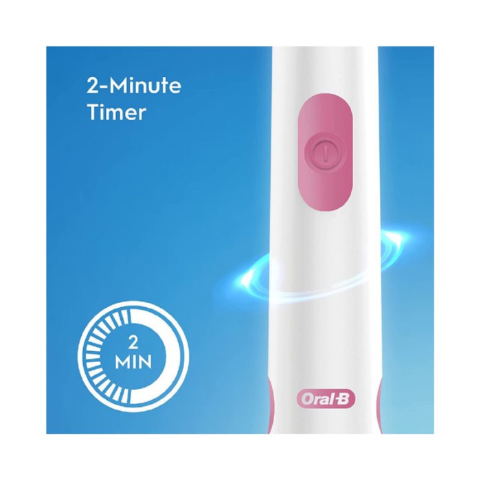 Oral-B Revolution Battery Toothbrush w/ Timer & Round Brush Head
