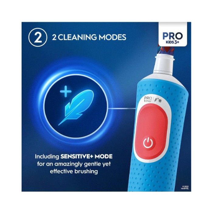 Oral-B Spiderman Vitality 300 Kids Rechargeable Toothbrush - Blue/Red