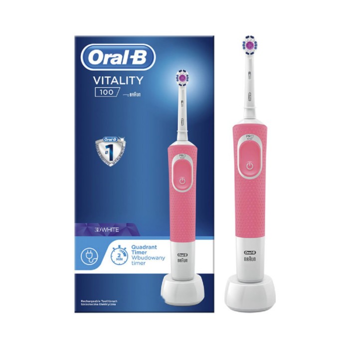 Oral-B Vitality 100 Pink Electric Rechargeable Toothbrush