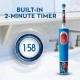 Oral B Vitality 300 KIDS Rechargeable Toothbrush Featuring Marvel Spiderman with 2 Cleaning Modes & 2min Built in Timer
