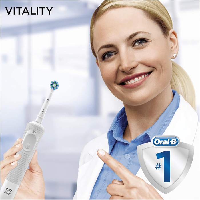 Oral B Vitality Cross Action Rechargeable White