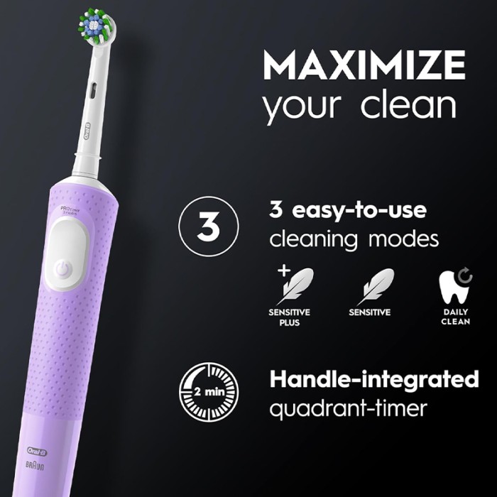 Oral B Vitality D300 Toothbrush Pink Lilac
