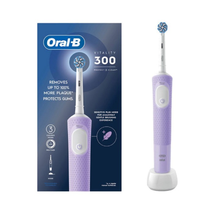 Oral-B Vitality D300 Toothbrush - Pink Lilac