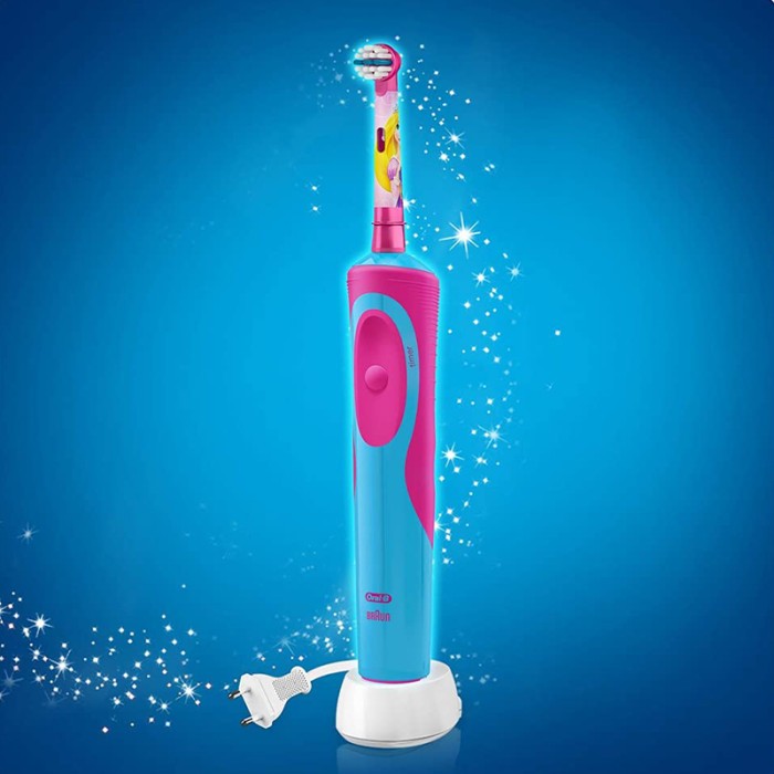 Oral B Vitality Rechargeable Kids Toothbrush Frozen for Kids 3+, Built in 2min Timer