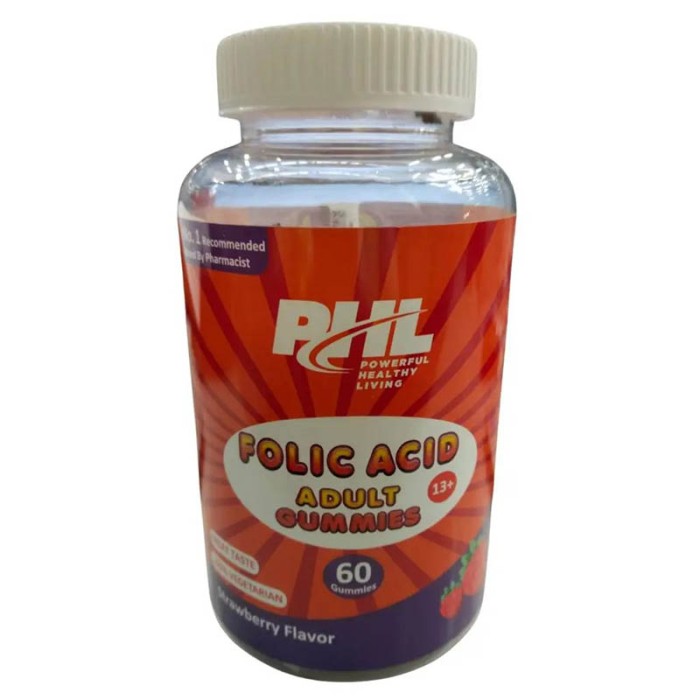 PHL Folic Acid Adult Gummies