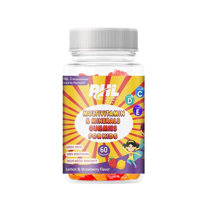 PHL Multivitamin & Minerals Gummies For Kids