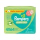 Pampers Complete Clean Baby Wipes with Aloe Vera Lotion, 4 Packs, 256 Count