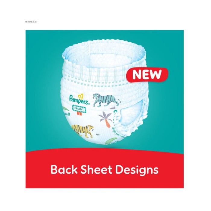 Pampers Rash Protection Diaper Pants - Size 3 - 6 - 11 kg - 120 Pcs