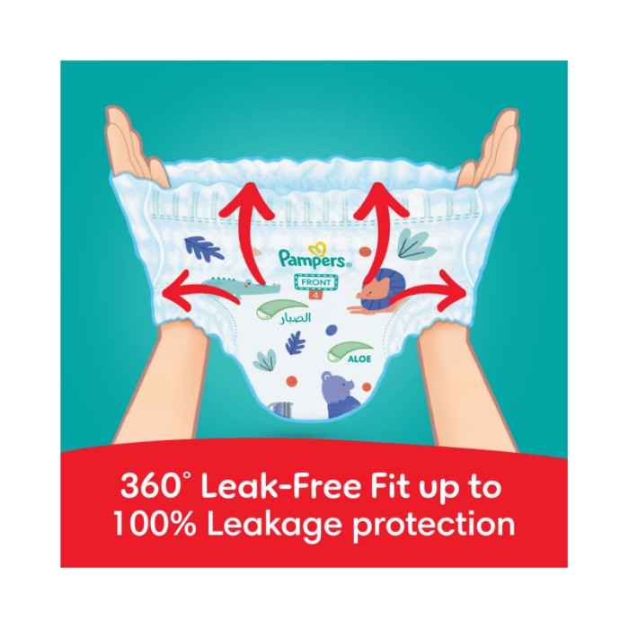 Pampers Rash Protection Diaper Pants - Size 4 - 9 - 14 kg - 192 Count