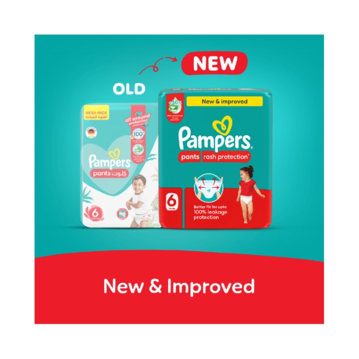 Pampers Rash Protection Diaper Pants - Size 6 - 16+ kg - Pack of 2 - 136 Pcs