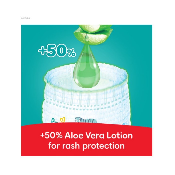 Pampers Rash Protection Diapers Pants With Aloe Vera - Size 3 - 6 - 11kg - 80 Pcs