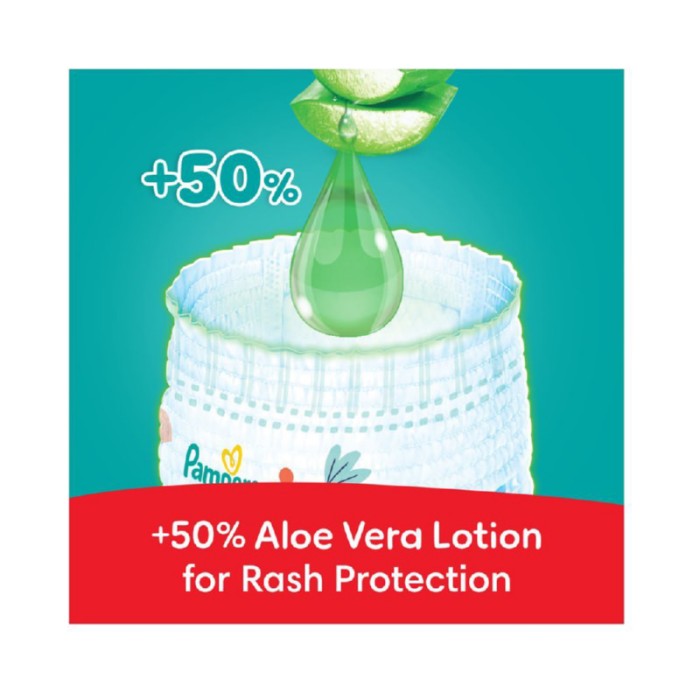 Pampers Rash Protection Diapers Pants With Aloe Vera - Size 4 - 9 - 14kg - 112 Pcs