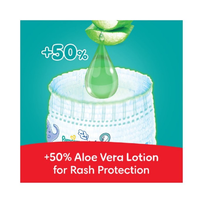 Pampers Rash Protection Diapers Pants With Aloe Vera - Size 5 - 12 - 18kg - 22 Pcs