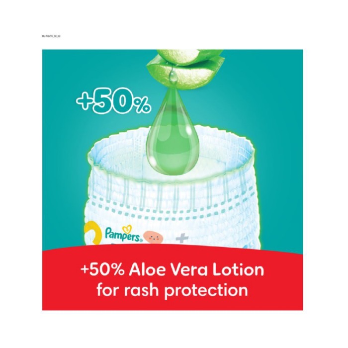 Pampers Rash Protection Diapers Pants With Aloe Vera - Size 6 - 16 - 21kg - 68 Pcs