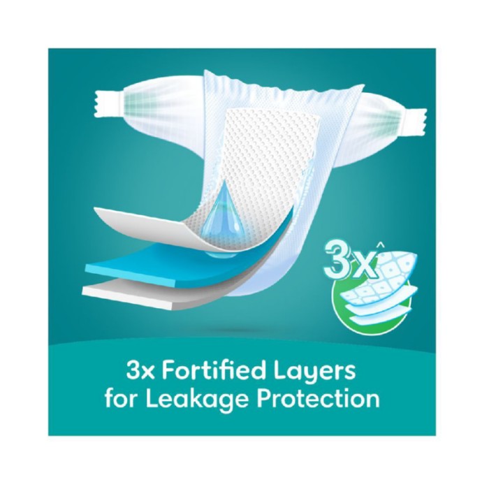 Pampers Rash Protection Taped Diapers - Giant Box - Size 6 - 13 Plus kg - 72 Pcs