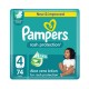 Pampers Rash Protection Taped Diapers - Giant Pack - Size 4 - 9 - 14 kg - 74 Pcs