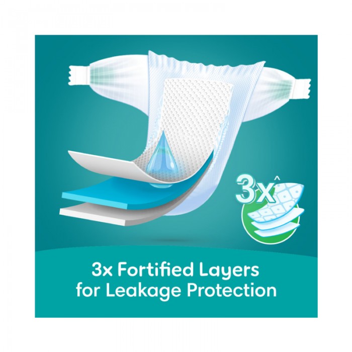 Pampers Rash Protection Taped Diapers - Size 1 - 2 - 5 kg - 136 Count