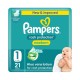 Pampers Rash Protection Taped Diapers - Size 1 - 2 - 5 kg - 21 Pcs