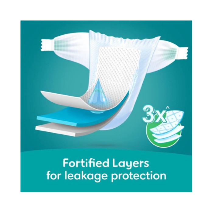 Pampers Rash Protection Taped Diapers - Size 1 - 2 - 5 kg - 21 Pcs