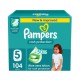 Pampers Rash Protection Taped Diapers - Size 5 - 11 - 16 kg - 104 Pcs