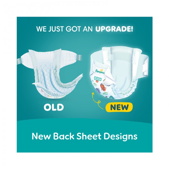 Pampers Rash Protection Taped Diapers - Size 5 - 11 - 16 kg - 14 Count