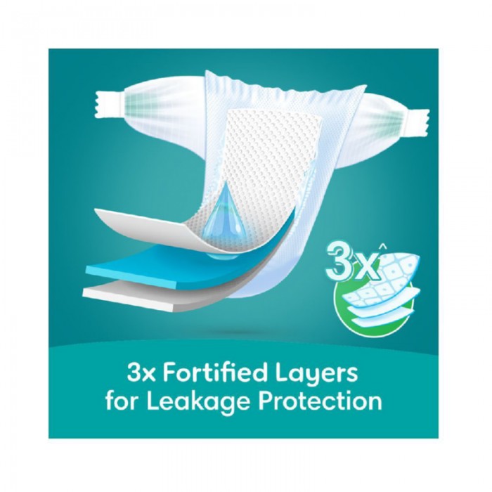 Pampers Rash Protection Taped Diapers - Size 5 - 11 - 16 kg - 52 Pcs