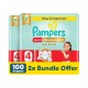 Pampers Ultimate Comfort Diaper Pants - Size 4 - 9 - 14 kg - Pack of 2 - 100 Pcs