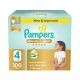 Pampers Ultimate Comfort Taped Diapers - Giant Saving Box - Size 4 - 9 - 14 kg - 100 Pcs