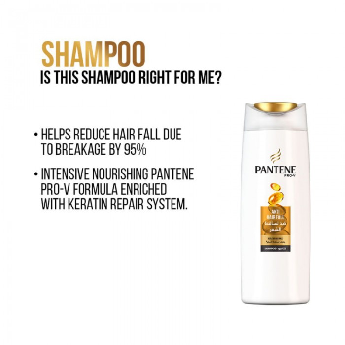 Pantene Pro V Anti - Hair Fall Shampoo 400ml+Conditioner 360ml