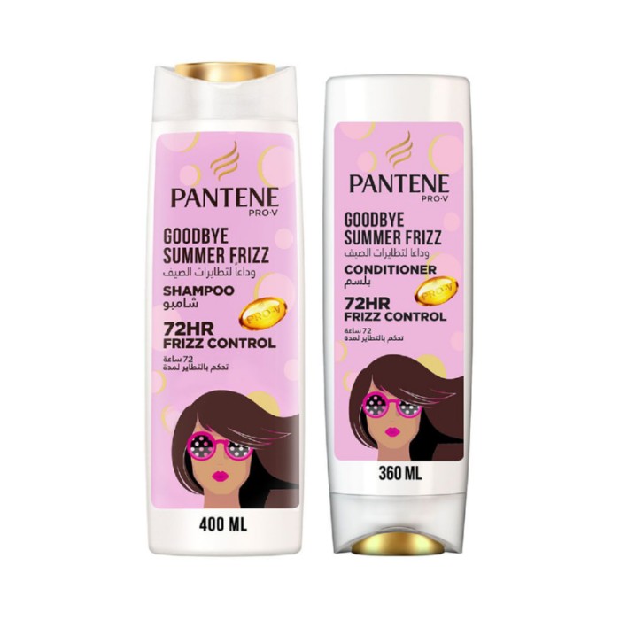 Pantene Pro - V Goodbye Summer Frizz Shampoo 400ml & Conditioner 360ml