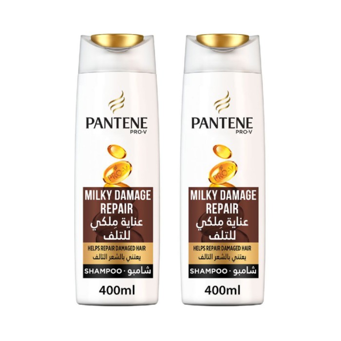 Pantene Pro - V Milky Damage Repair Shampoo Dual Pack 400ml