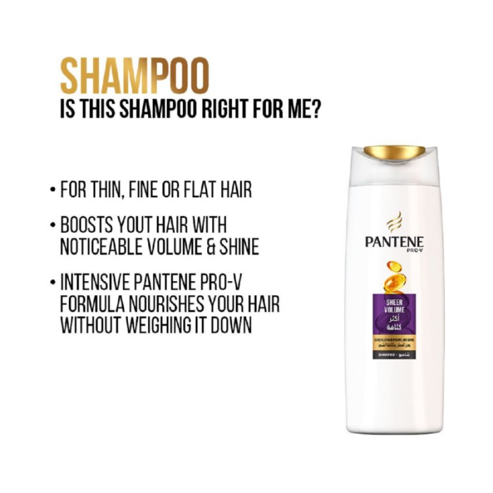 Pantene Pro - V Sheer Volume Shampoo 600 ml