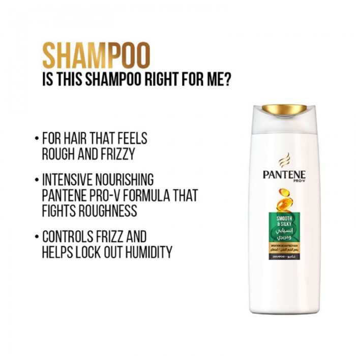 Pantene Pro V Smooth & Silky Shampoo 400ml+Conditioner 360ml
