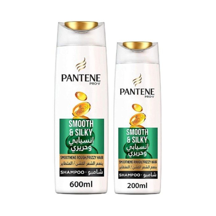 Pantene Pro - V Smooth & Silky Shampoo Pack 600ml + 200ml