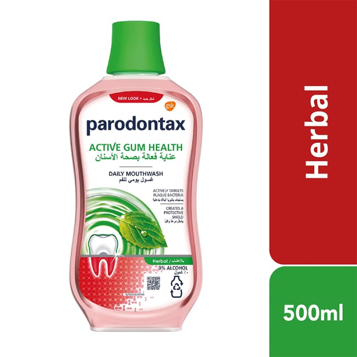 Parodontax Mouthwash Daily Gum Care Herbal 500ml