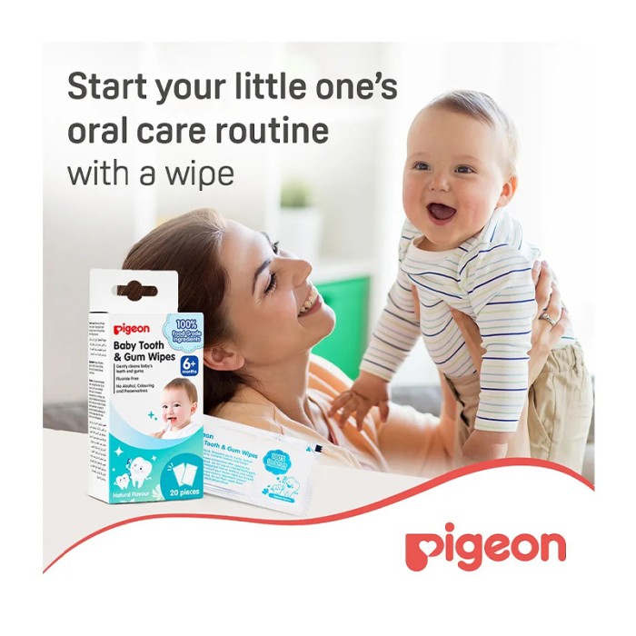 Pigeon Baby Tooth and Gum Wipes 20 sheets Natural