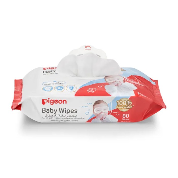 Pigeon Baby Water Wipes 80 Sheet Fliptop