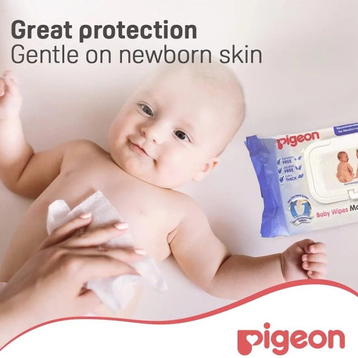 Pigeon Baby Wipes Moisturizing Cloths 70 Sheets