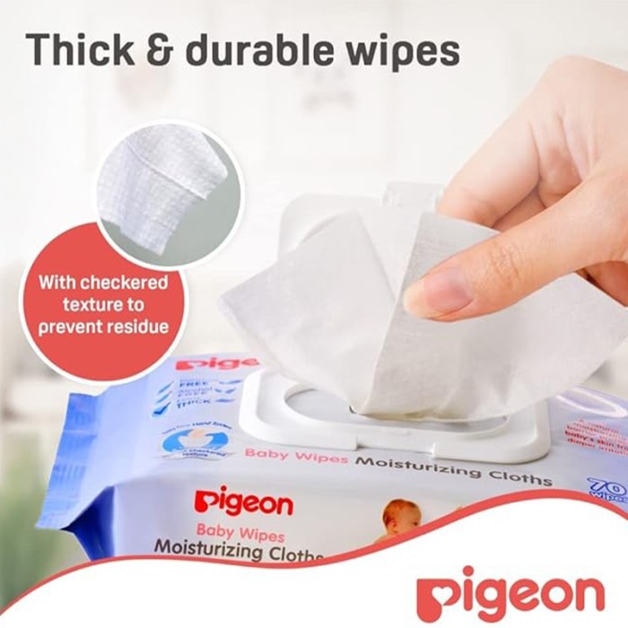 Pigeon Baby Wipes Moisturizing Cloths 70 Sheets