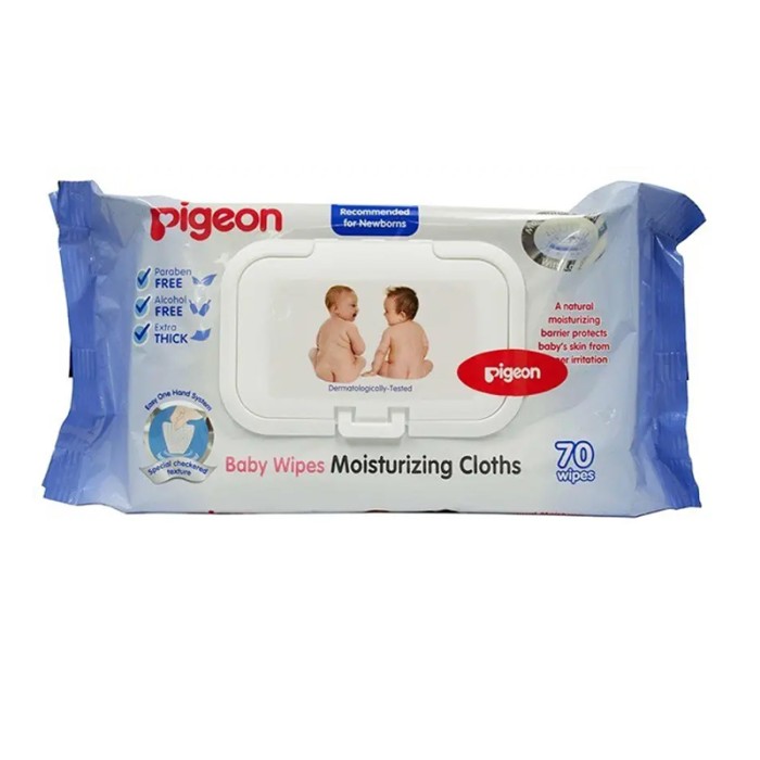 Pigeon Baby Wipes Moisturizing Cloths 70 Sheets