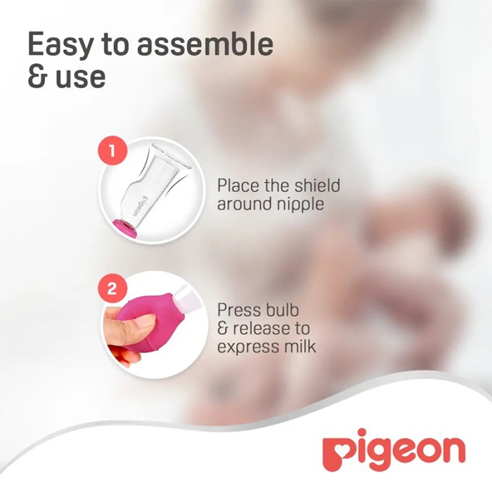 Pigeon Breast Care Pump With Glass Shield 26275