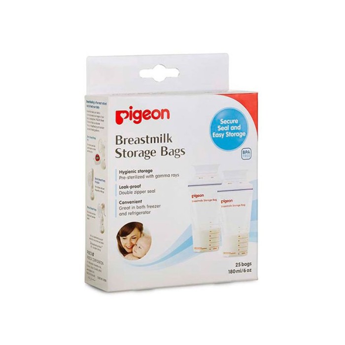 Pigeon Breast Milk Storage Bags 180ml 25bags