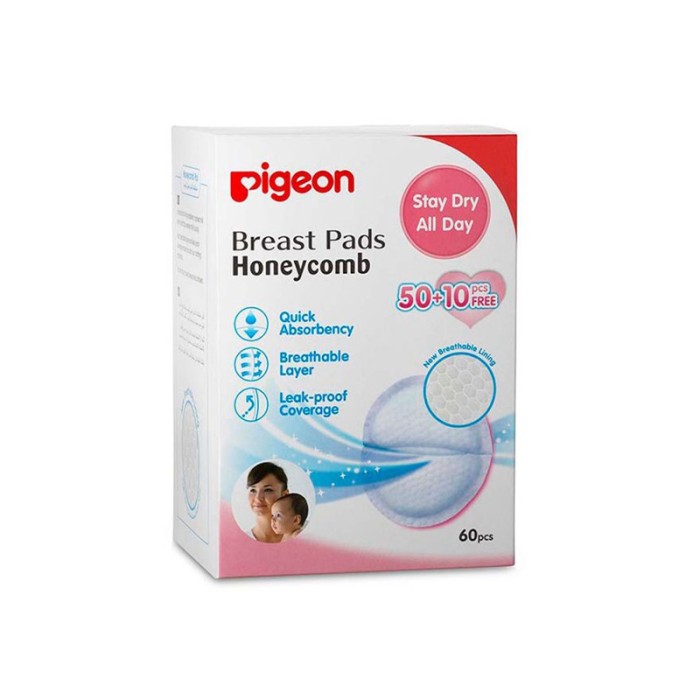 Pigeon Breast Pads Honey Comb 50 Plus 10 Free Pcs.