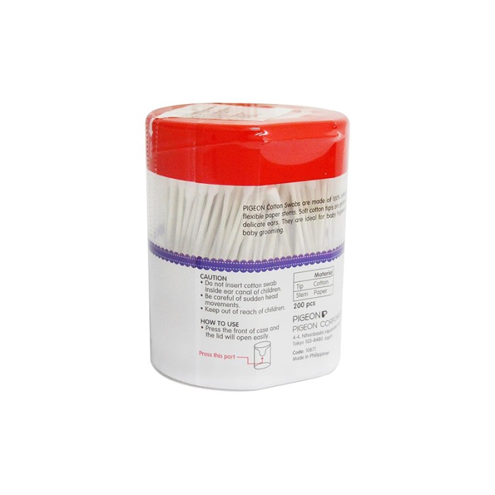 Pigeon Cotton Swabs Extra Thin Paper Stem 200 26546