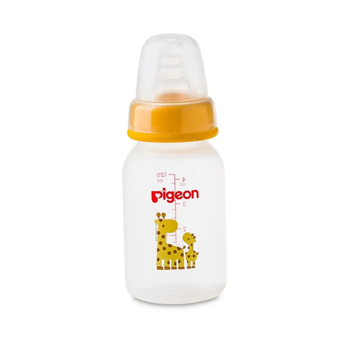 Pigeon Decorated Plastic Giraffee Bottle 120ml Animals