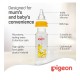 Pigeon Decorated Plastic Giraffee Bottle 240ml Animals