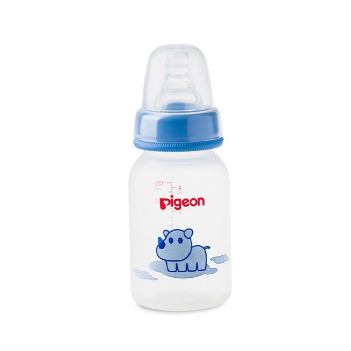 Pigeon Decorated Plastic Rhino Bottle 120ml Animals