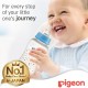 Pigeon Flexible Streamline Plastic Blue Bottle Decorated 150ml