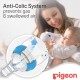 Pigeon Flexible Streamline Plastic Blue Bottle Decorated 150ml
