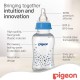 Pigeon Flexible Streamline Plastic Blue Bottle Decorated 150ml